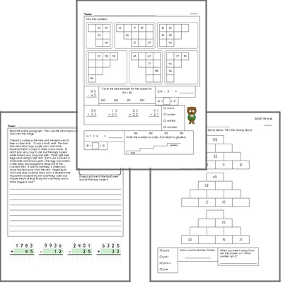 Free L.1.2.B Practice Workbook<BR>Multiple pages of practice for L.1.2.B skills.<BR>Includes first grade language arts, math, and puzzles.