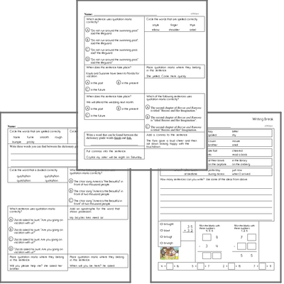 Free L.3.2 Practice Workbook<BR>Multiple pages of practice for L.3.2 skills.<BR>Includes third grade language arts, math, and puzzles.