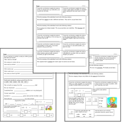 Free L.3.6 Practice Workbook<BR>Multiple pages of practice for L.3.6 skills.<BR>Includes third grade language arts, math, and puzzles.
