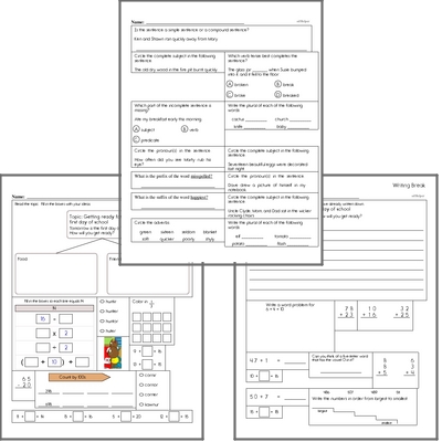 Free L.4.1 Practice Workbook<BR>Multiple pages of practice for L.4.1 skills.<BR>Includes fourth grade language arts, math, and puzzles.