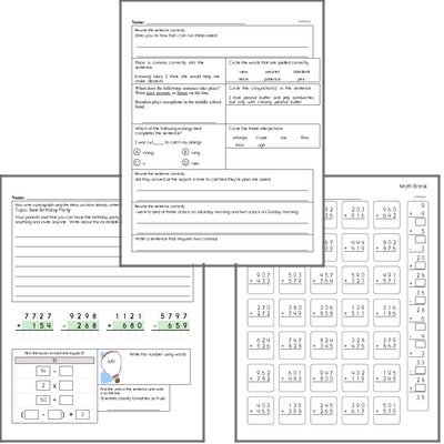 Free L.4.2 Practice Workbook<BR>Multiple pages of practice for L.4.2 skills.<BR>Includes fourth grade language arts, math, and puzzles.