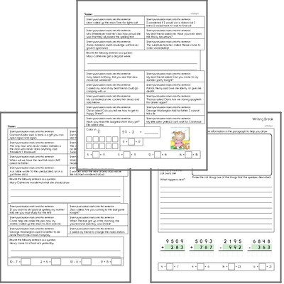 Free L.4.2.B Practice Workbook<BR>Multiple pages of practice for L.4.2.B skills.<BR>Includes fourth grade language arts, math, and puzzles.