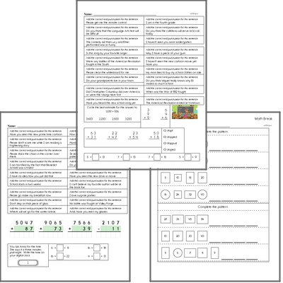 Free L.4.3.B Practice Workbook<BR>Multiple pages of practice for L.4.3.B skills.<BR>Includes fourth grade language arts, math, and puzzles.