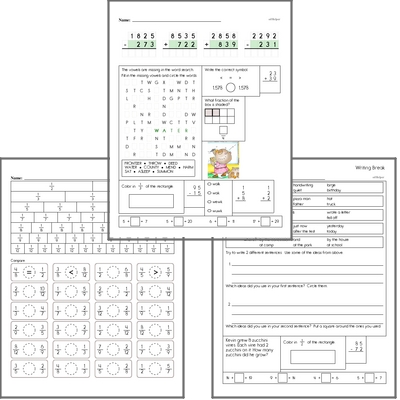 Free L.5.1 Practice Workbook<BR>Multiple pages of practice for L.5.1 skills.<BR>Includes fifth grade language arts, math, and puzzles.