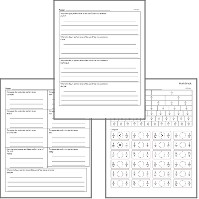 Free L.5.1.B Practice Workbook<BR>Multiple pages of practice for L.5.1.B skills.<BR>Includes fifth grade language arts, math, and puzzles.
