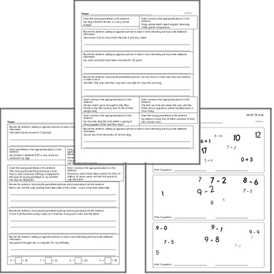 Free L.6.2.A Practice Workbook<BR>Multiple pages of practice for L.6.2.A skills.<BR>Includes sixth grade language arts, math, and puzzles.