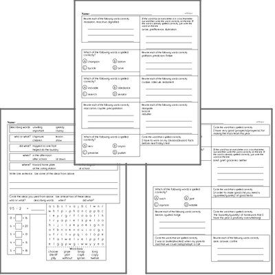 Free L.6.2.B Practice Workbook<BR>Multiple pages of practice for L.6.2.B skills.<BR>Includes sixth grade language arts, math, and puzzles.