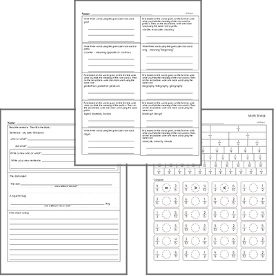 Free L.6.4.B Practice Workbook<BR>Multiple pages of practice for L.6.4.B skills.<BR>Includes sixth grade language arts, math, and puzzles.