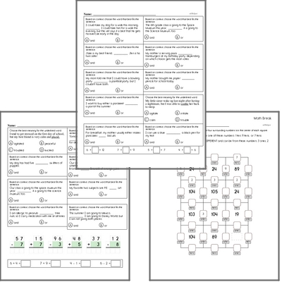 Free L.6.6 Practice Workbook<BR>Multiple pages of practice for L.6.6 skills.<BR>Includes sixth grade language arts, math, and puzzles.