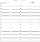 numbers in german printable worksheets and puzzles