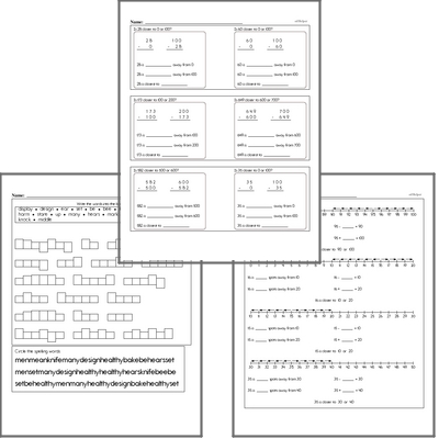 2nd grade Homework Workbooks for March | edHelper