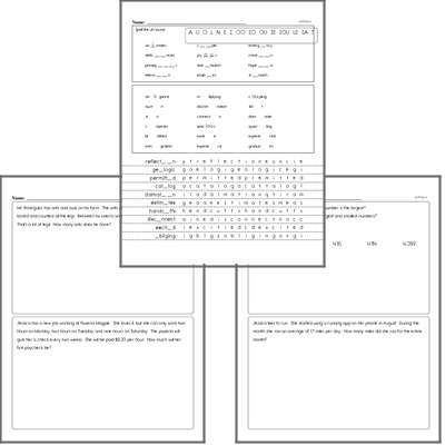 6th grade Homework Workbooks for February | edHelper