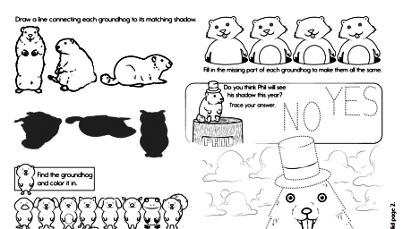 Sixth Grade Groundhog Day PDF Worksheets | edHelper.com