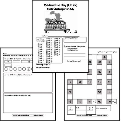 July Math Workbook