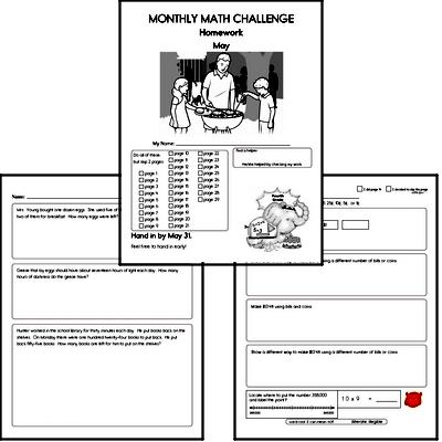 May Gifted Math Challenge Workbook for Kids