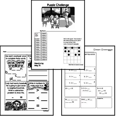 May Gifted Math Challenge Workbook for Kids