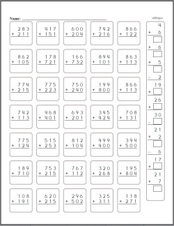 3 digit addition worksheets lessons and printables