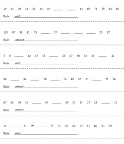 sequences and number pattern puzzles edhelper com