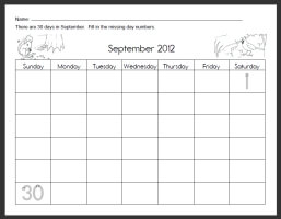 Free Calendar Worksheets | edHelper.com Free Calendar Worksheets | edHelper.com
