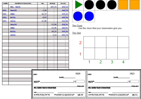 Writing Checks: Classroom Checkbook Challenge<BR>Students write checks to their classmates.<BR>Their classmates give to payees clues to a puzzle.<BR>Everyone solves their own puzzle.<BR><BR>Great for social skills, math skills, and critical thinking.<BR>