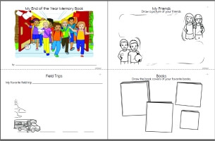 End of School Year Memories Worksheet, Fun