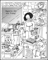 Back To School Hidden Picture Puzzles Worksheets Lessons