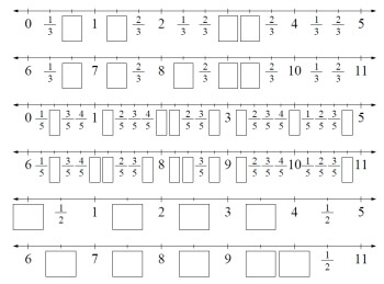 Printable Fraction Number Lines - Printables, Worksheets ...