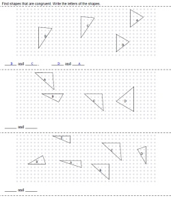 Which of these shapes is congruent to the given shape Free Congruent Shapes And Figures Worksheets Edhelper Com