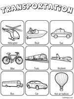 Transportation Theme Unit - Printables