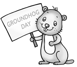 20 Groundhog Day Coloring Pages, Easel Theme, Early Finisher by