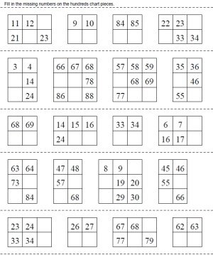 hundreds chart worksheets free printable math pdfs edhelper com