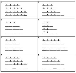 Letter Word Ladders Puzzles