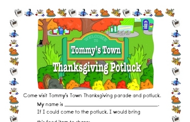 Math Mystery Tommy Town Printable Book
