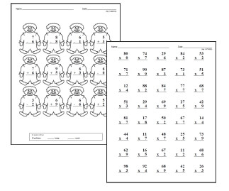 4th grade division worksheets lessons and printables