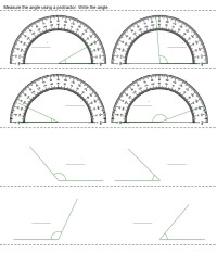Protractor - Printables, Worksheets, and Lessons