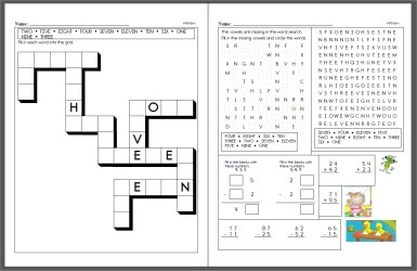 Your Spelling Words - Make a spelling puzzle workbook from your spelling words.