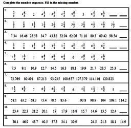 Sequences and Number Pattern Puzzles
