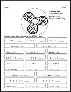 Order Of Operations Worksheets - Free Printable Math Pdfs | Edhelper.com