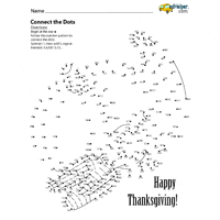 Thanksgiving Dot To Dots Worksheets Lessons And Printables