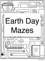 Earth Day Mazes: Difficult