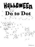 Halloween Dot To Dots Worksheets Lessons And Printables