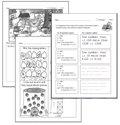 Kindergarten Workbooks for November