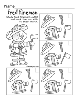 Matching the Outfits - Preschool and Kindergarten Activity