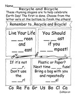 Recycle and Recycling Activities, Worksheets, Printables ...
