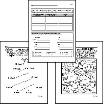 January Spelling<BR>Word Study Workbook<BR>for First Graders