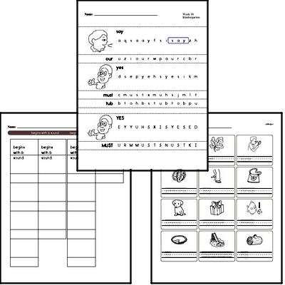 January Spelling<BR>Word Study Workbook<BR>for Kindergarteners