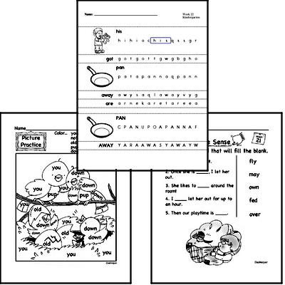 February Spelling<BR>Word Study Workbook<BR>for Kindergarteners