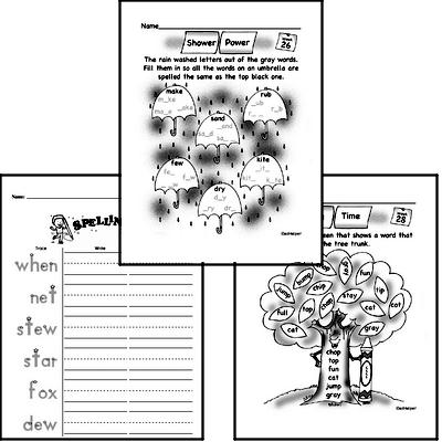 March Spelling<BR>Word Study Workbook<BR>for Kindergarteners