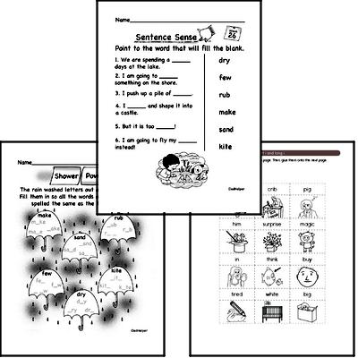 March Spelling<BR>Word Study Workbook<BR>for Kindergarteners