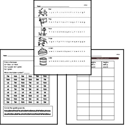 May Spelling<BR>Word Study Workbook<BR>for Kindergarteners